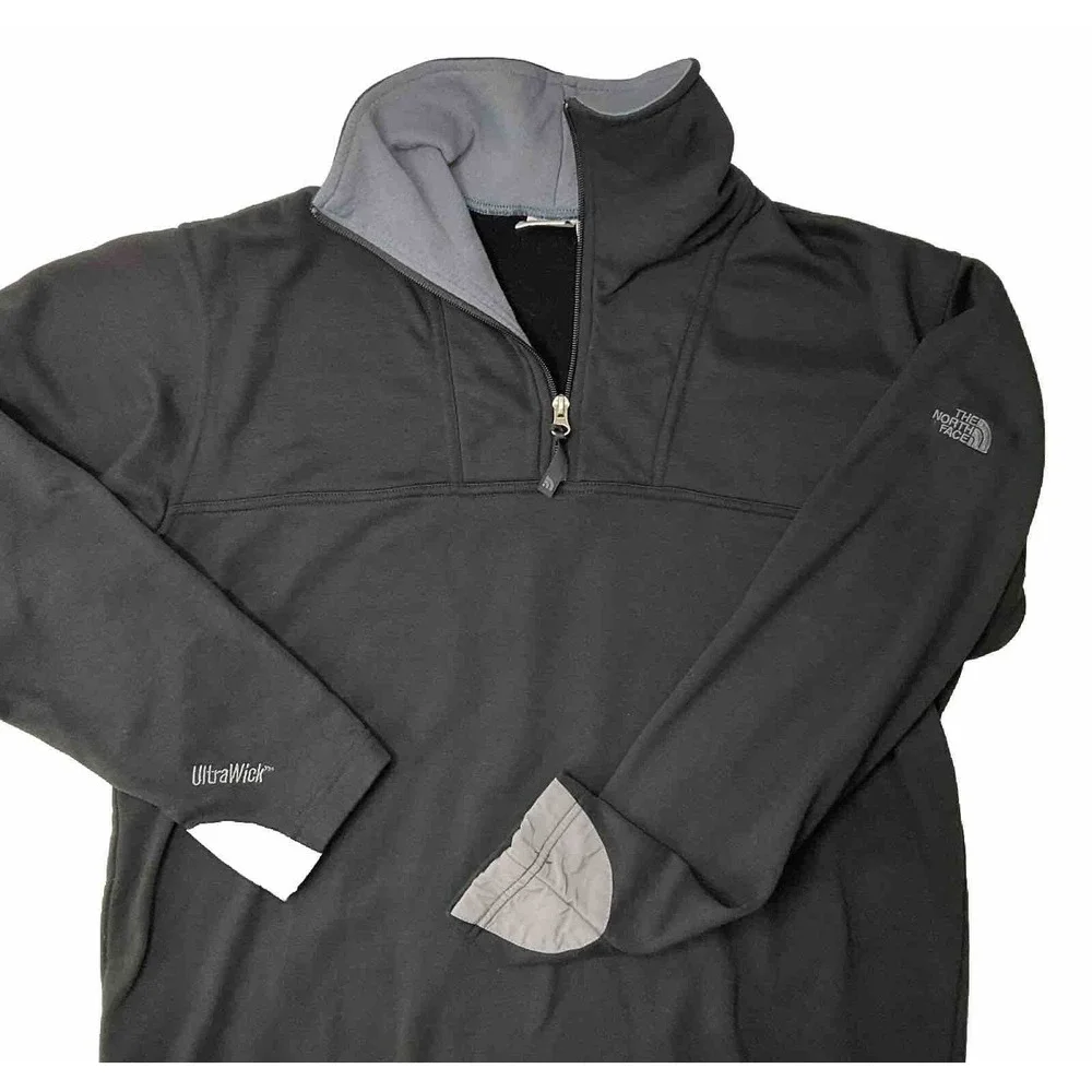 Vintage The North Face Pullover Men Sz M Ultrawick 1/4 Zip Mock Neck 90s Retro